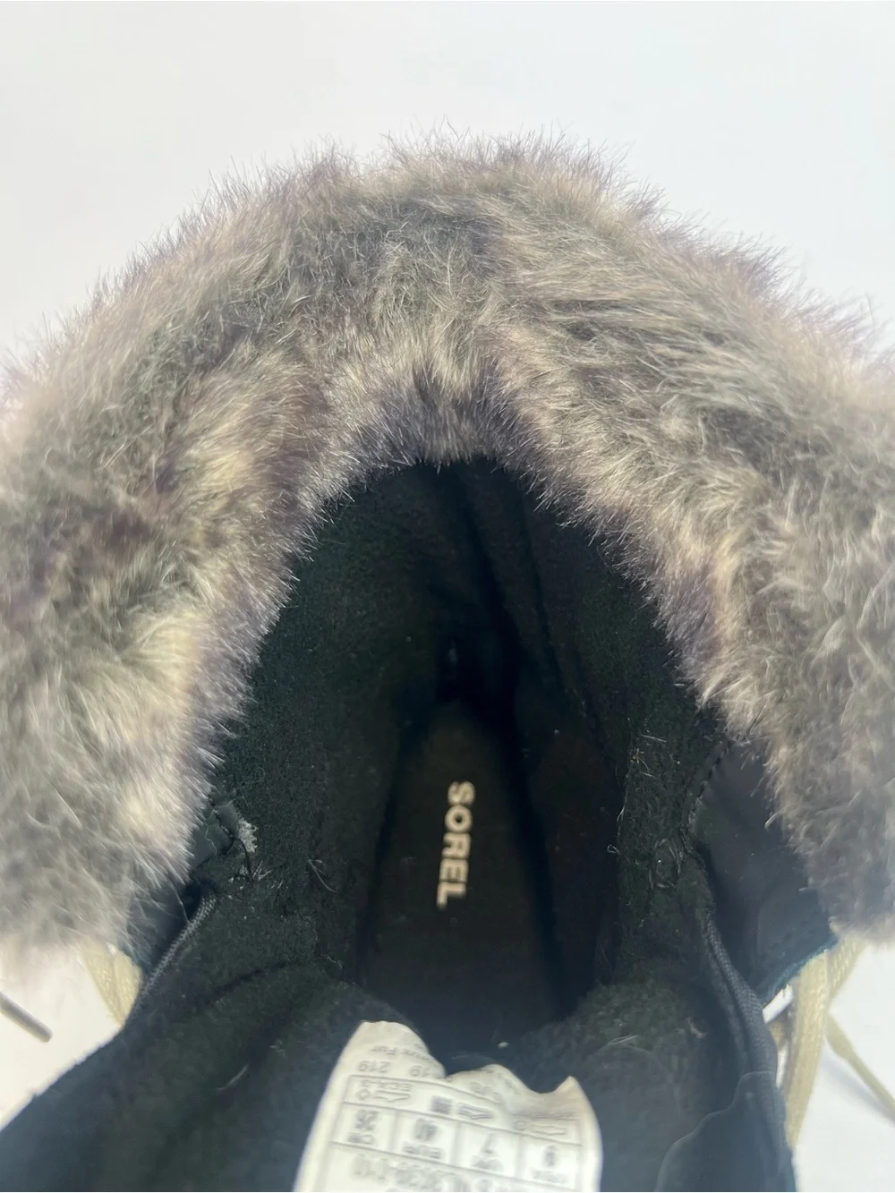 SOREL Explorer Joan Black/Dark Stone Winter Boots Women’s Size 9